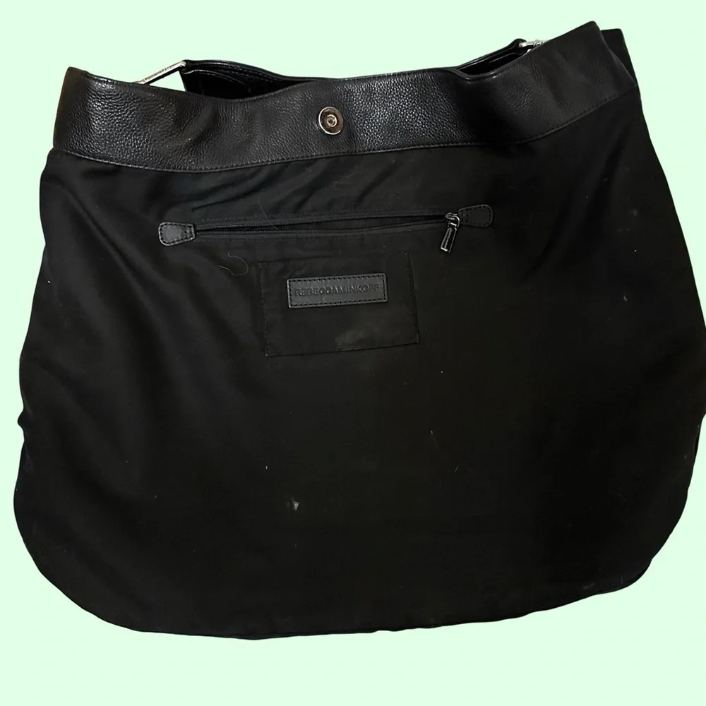 Rebecca Minkoff Black Leather Nikki Hobo bag purse - Picture 7 of 10